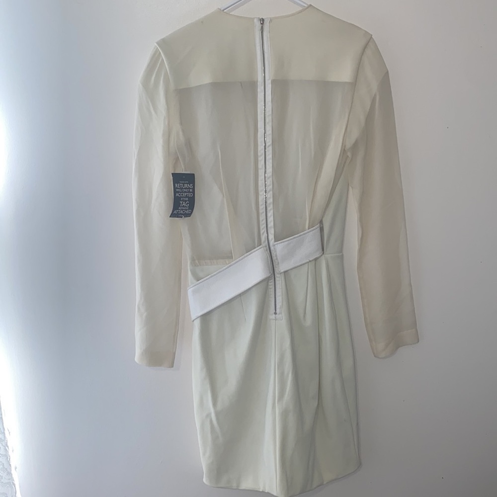 NEW Dion Lee White Belted Orbit Mini Dress - Picture 7 of 9